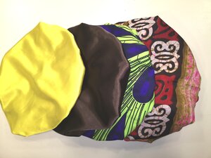 SELIMA- Bonnet satin / Turban WAX