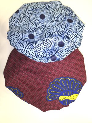 SELIMA- Bonnet satin / Turban WAX